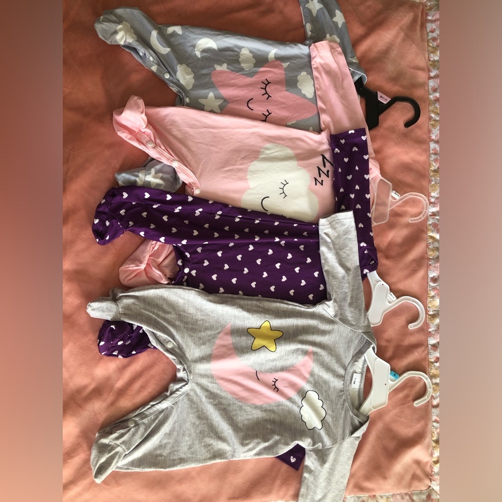 SHEIN Kids Pajama Sets - Pink, Purple, Gray